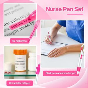 Per ordine di sangue con perline a cuore evidenziatore penna a sfera LED torcia accessori per infermiere portachiavi - Product Image 3