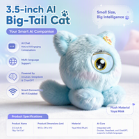 KI-Roboter Intelligente Kuscheltier-Puppe mit ChatGPT für Kinder zum Lernen, Geschichtenerzählen und Sprachpraxis - Geschenk Peluche IA