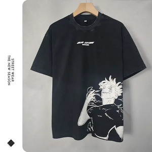 T-shirts Anime J-Jujutsu K-Kaisen Vintage Lavés CHOSO T-shirt Oversize à Manches Courtes Fushiguro Toji <span class=keywords><strong>Sukuna</strong></span> Gojo Saturo pour Hommes - Product Image 2