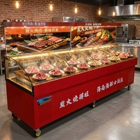 Enfriador de Escalera de Doble Temperatura Mecánico/Digital con Enfriamiento por Aire, de Acero Inoxidable, 220V, para Restaurantes y Buffets Chinos