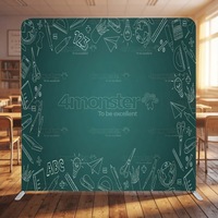 Support d'affichage à montage rapide sans outils avec toile de fond personnalisée pour photomaton, idéal pour les salons professionnels et la décoration de fond d'événements festifs