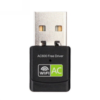Adaptador de Red Inalámbrico USB de Doble Banda Realtek RTL8811cu, Dongle Wifi USB de 600mbps y 5.8G, Tarjeta de Red Inalámbrica USB