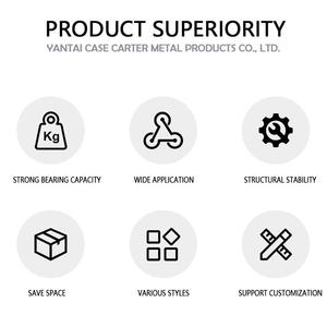 Oem thép bền lưu trữ container <span class=keywords><strong>Pallet</strong></span> Stackable gấp phong cách Hàn Quốc ráp kim loại giá cho kho lưu trữ Hàn Quốc - Product Image 4