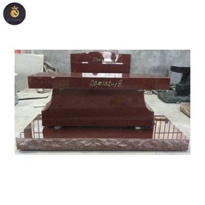 Diseño de tumba de cementerio puerta a puerta para monumentos de granito negro de China - Product Image 1