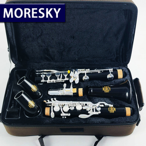 Clarinete MORESKY de 17 llaves en Sib con orificios cerrados, de níquel-plata, personalizado, de ébano/grenadilla, estilo especial, instrumento de viento M303 - Product Image 6