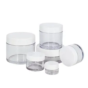 Support Sample Service 30G 50G 100G 120G Petg Custom Eco Friendly Small Suppliers Clear Plastic Cosmetic Jar