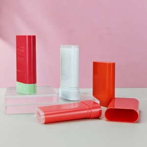 Hot Sale Customized 20g Round Oval Deodorant Stick Container <b>Plastic</b> Lip Balm <b>Tube</b> Container - Product Image 1