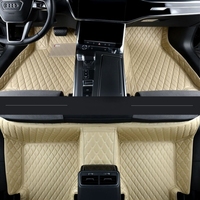 Tapis Nappa en forme de diamant à double ligne de vente chaude adapté à divers modèles de voiture, facile à installer détachable et facile à nettoyer
