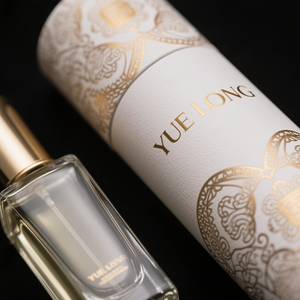 Chất lượng sang trọng tùy chỉnh lá vàng dập nổi logo giấy các tông ống tròn Set Box cho bao bì nước hoa chai thủy tinh lọ - Product Image 3