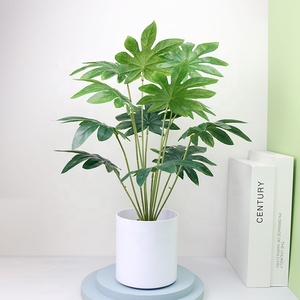 Planta Artificial Grande, Palmera Tropical Artificial, Planta Artificial Tipo Monstera <span class=keywords><strong>con</strong></span> Maceta, Adecuada para Hogar, Oficina, Sala de Estar - Product Image 4