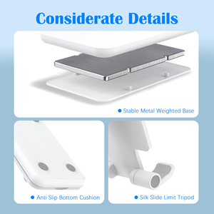 Adjustable Holder Phone Holder Cell <b>Tablet</b> Desk Thick Case Friendly Phone Holder <b>Stand</b> Cell Phone <b>Stand</b> Plastic with Custom Logo - Product Image 2
