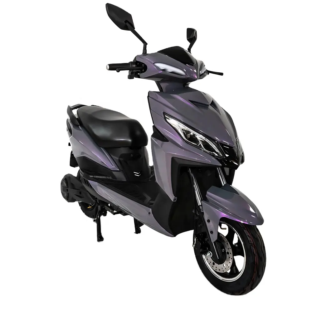 Motocicleta deportiva eléctrica de largo alcance con pantalla LED a precio barato de 1500 vatios para adultos