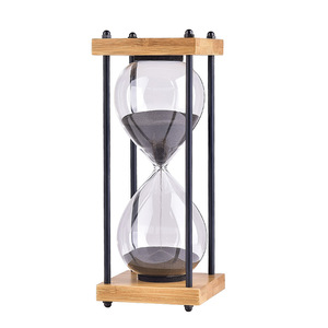 <span class=keywords><strong>Sablier</strong></span> en verre borosilicate de haute qualité, résistant aux chutes pour enfants, 15/30/60 minutes, moderne, simple, rétro, forme géométrique créative - Product Image 5