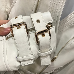 <strong>Women</strong> Genuine <strong>Leather</strong> <strong>Jacket</strong> High Quality V-neck Zipper <strong>Real</strong> <strong>Leather</strong> <strong>Jacket</strong> Ladies With Belt - Product Image 3