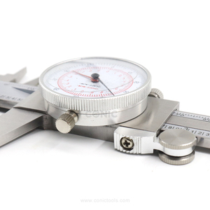 Dubbele Leesschaal 150Mm X 0.02Mm/6 "X 0.001" Roestvrijstalen Wijzerplaat Remklauw Met Metrisch En Inch - Product Image 4