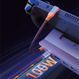 Station d'accueil Steam Deck 6 en 1 console de jeu portable Support USB3.0 Type-C Gigabit Ethernet 1000Mbps PD 100W Hub - Product Image 3