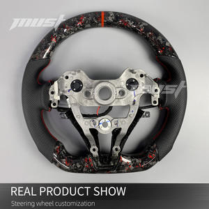 Volante Deportivo Personalizado de Fibra de Carbono Forjado Rojo para Modelos <span class=keywords><strong>Hyundai</strong></span> N, Elantra N <span class=keywords><strong>GT</strong></span> Hatchback, I30N, I20N Fastback N <span class=keywords><strong>Line</strong></span> - Product Image 5