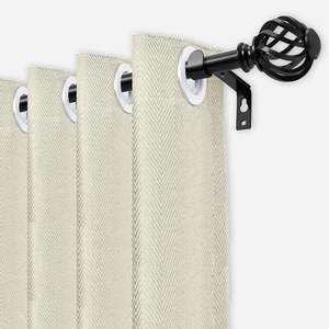 <span class=keywords><strong>Tringle</strong></span> à rideau murale <span class=keywords><strong>extensible</strong></span>, réglable, décorative, durable, écologique, noire, 28-48 pouces, moderne pour chambre à coucher - Product Image 2