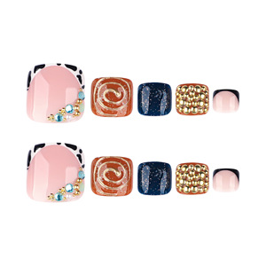 Juego de 24 Uñas Postizas de Lujo con Diseño de Patas de Leopardo, Uñas Decorativas 3D, Uñas a Presión para Decoración de Uñas de los <span class=keywords><strong>Pies</strong></span> - Product Image 2