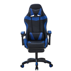 <span class=keywords><strong>เก้าอี้</strong></span>เกมมิ่งราคาประหยัด คุ้มค่า คุ้มราคา สีฟ้า พร้อมพนักพิงศีรษะและเบาะรองหลัง - Product Image 4