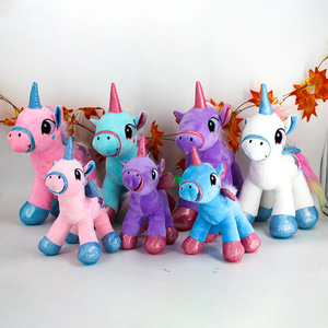 Boneka Hewan Unicorn Pelangi Kartun Berkualitas Tinggi Grosir untuk Anak Perempuan - Product Image 2