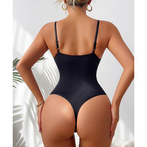 <span class=keywords><strong>Body</strong></span> sculptant amincissant pour femme, col en V profond, string, contrôle du ventre, tailles S-3XL - Product Image 2