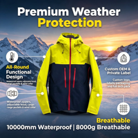 Veste hardshell homme personnalisée Gore Tex (ventproof, imperméable, respirante) : montagne, randonnée, ski