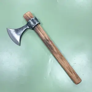 ZC45TM1 koleksi keren tomahawk axe tradisional kerajinan cermat gagang kayu baja karbon andal tomahawk genggam