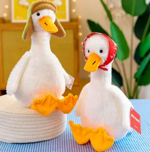 Internet celebrity new northeast goose plush toy cartoon cute voice will be called white goose doll foreign trade wholesale