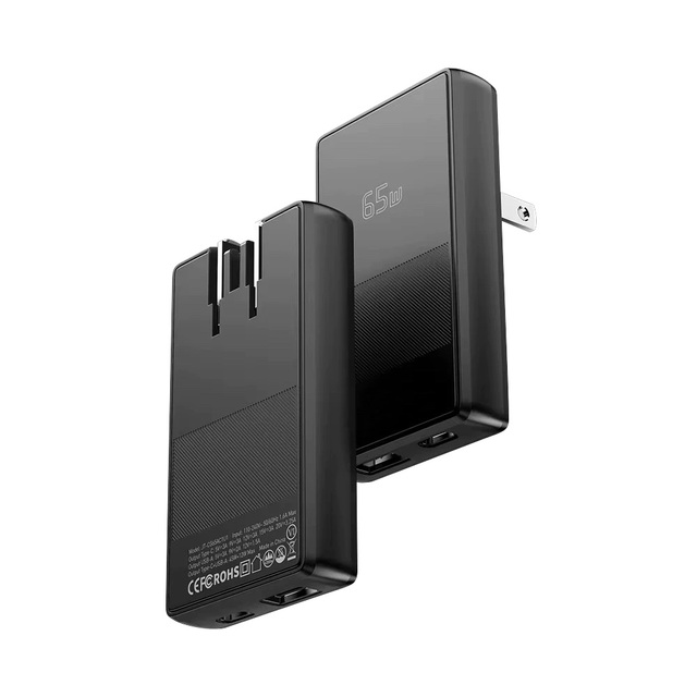 Jiale Foldable GaN Super Fasting Charging Universal Portable 65 Watt ultra Thin PD Wall Charger for Tablets