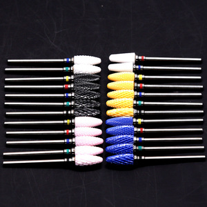 Nhiều Màu gốm móng tay khoan bit điện làm móng tay đánh bóng tập tin Máy phay cắt móng chân máy mài công cụ đầu ngô - Product Image 6