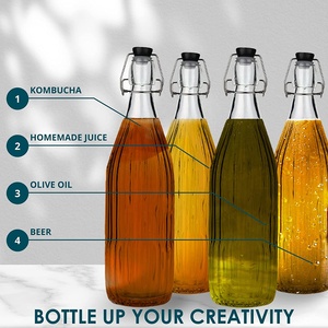 32盎司<span class=keywords><strong>1</strong></span>升翻盖玻璃啤酒瓶，适用于康普茶、果汁、水 - Product Image 6