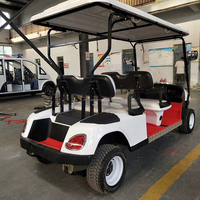 Voiturette de golf électrique à 4 places et 4 roues, véhicule utilitaire pour les centres de villégiature, les parcs et les sites touristiques, transport sur de courtes distances