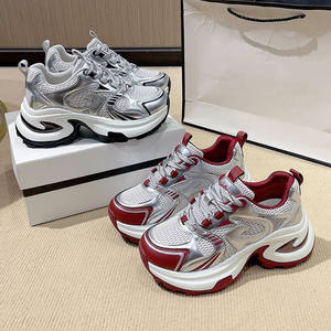 Zapatillas Deportivas Casuales para Mujer, Versátiles para Toda Temporada 2026, con Suela Gruesa, Diseño Transpirable, Parte Superior de PU, Ligeras, Ideales para el Gimnasio - Product Image 3