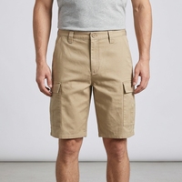 Shorts cargo décontractés pour hommes, coupe décontractée, taille mi-haute, poches latérales fonctionnelles, pour la randonnée et les activités quotidiennes
