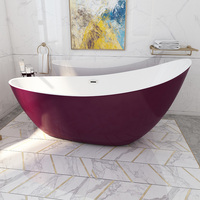 Baignoire autoportante moderne en acrylique et pierre artificielle, durable, pour adultes, à prix avantageux, best-seller