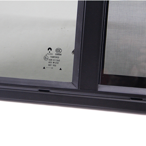 Kính chắn gió dọc RV cửa sổ trượt 3C mở một bên với flynet và lỗ thoát nước kính cường lực cửa sổ bên bán buôn - Product Image 5