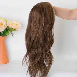 Perruques en dentelle HD <span class=keywords><strong>Lexa</strong></span> Brunette Balayage Cheveux vierges européens Remy Cheveux humains Nœuds simples Perruques en dentelle HD pour petite tête - Product Image 2