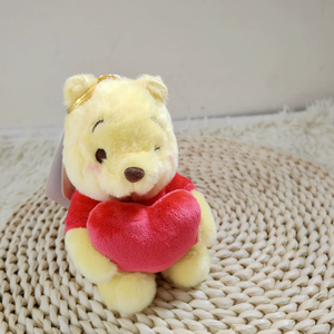 Portachiavi Peluche a Forma di <span class=keywords><strong>Orsetto</strong></span> Cartoon <span class=keywords><strong>con</strong></span> <span class=keywords><strong>Cuore</strong></span> per San Valentino - Product Image 4