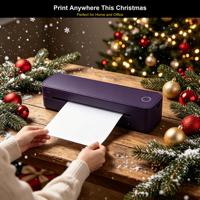 A4 열전사 프린터 USB 타입 C 203DPI 2600mAh 휴대용 워드 엑셀 PDF TXT PPT 모바일 프린터 재고 있음 크리스마스 선물