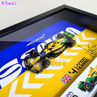Modèle de voiture de course F1 en alliage, style mode, forme personnalisée, peint à la main en 3D, éclairé, pour galerie intérieure ou décoration murale.