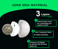 Parfait pour les balles de golf LED professionnelles Surlyn Cover de divertissement de nuit