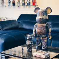 Bearbrick modèle en plastique personnalisé Bearbrick vierge 1000 pour la décoration de la maison Bearbrick 1000 70cm