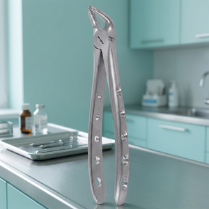 คีมถอนฟัน BK IND CE Certified Dental Extraction Forceps Fig. ฟันกรามบนขวา 65R สีเงิน แบบแมนนวล ด้ามจับแบบมีลายคลื่น คลาส I 30 ตำแหน่งขากรรไกร - Product Image 5