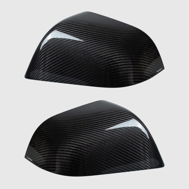 Real Carbon Fiber Rearview Side Mirror Housing Cap Protective Car Accessory for Tesla Model 3/Y Exterior Accessory