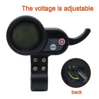 Trottinette électrique JP avec écran LCD intelligent, 36V-60V, écran couleur étanche deux-en-un, matériau en aluminium