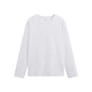 เสื้อยืดแขนยาวผ้าฝ้าย 100% สีพื้น สไตล์ลำลอง สำหรับผู้หญิงและผู้ชาย ยอดนิยม ขายดี ฤดูใบไม้ผลิ ฤดูใบไม้ร่วง ดูอ่อนเยาว์ - Product Image 2