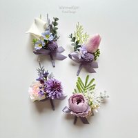 Corsage de fleurs artificielles pour poignet, Calla Lily Tulip, style coréen, pour cérémonie de mariage, célébration, réunion, fait main, réaliste