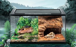 Serpent Enceinte Pvc 4 pi Reptile 200 Gallon 90x30x50 réservoir Humidificateur d'angle Taille personnalisée Lézard Incassable <span class=keywords><strong>Paludarium</strong></span> Terrarium - Product Image 6