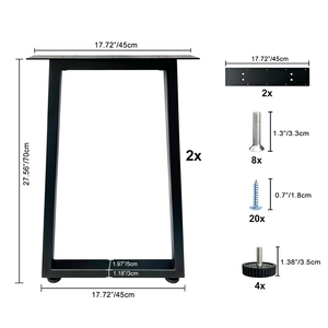<span class=keywords><strong>Gambe</strong></span> per mobili pesanti <span class=keywords><strong>gambe</strong></span> da tavolo <span class=keywords><strong>in</strong></span> <span class=keywords><strong>ferro</strong></span> <span class=keywords><strong>battuto</strong></span> moderno semplice grande trapezio tavolo da pranzo - Product Image 2